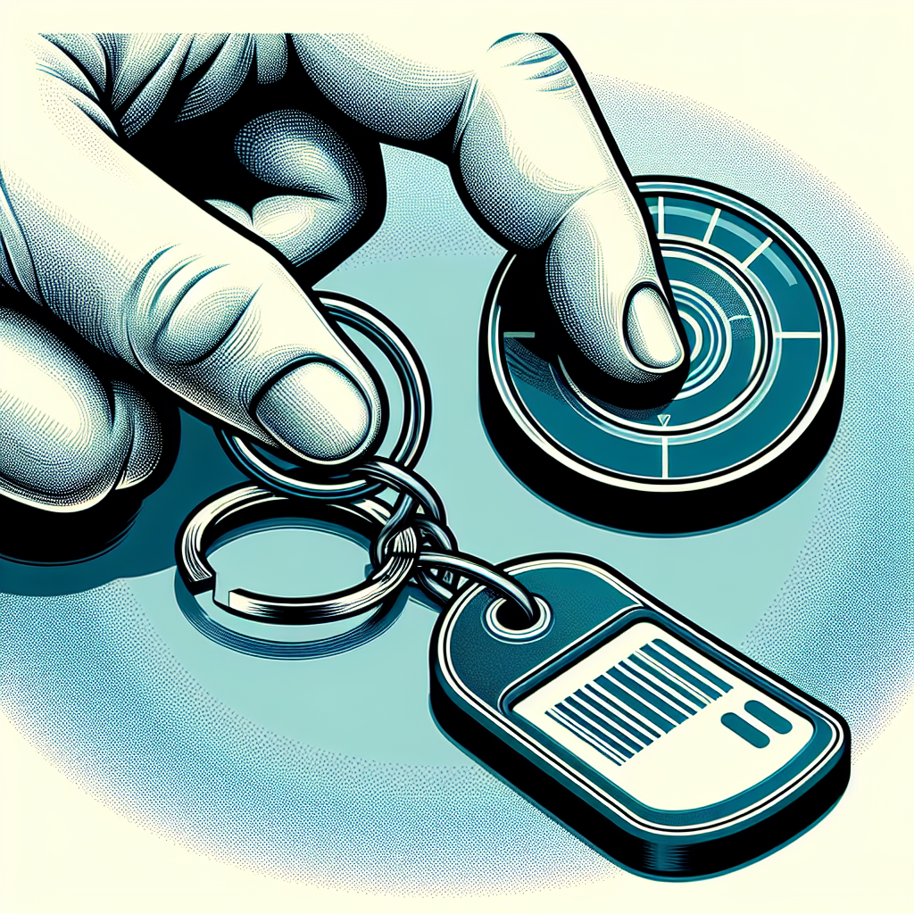 "Step-by-step guide on attaching an AirTag to a keychain, showcasing the installation process and tips for secure attachment."