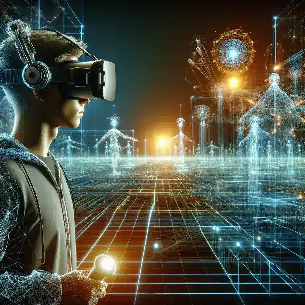 "Meta's virtual reality 'VR Legs' testing in Horizon Worlds showcased through advanced motion capture technology, enhancing user immersion and interaction."